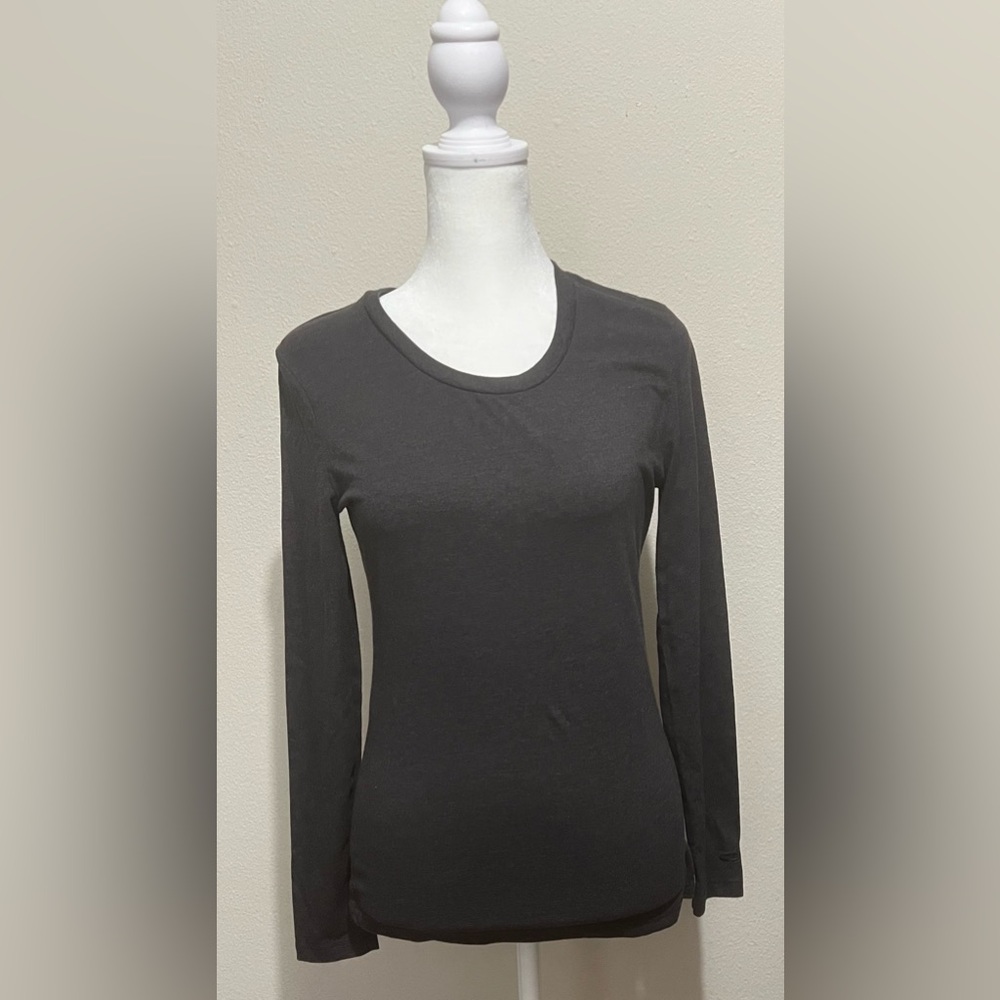 Champion Women's Gray Long Sleeve Tee, size small